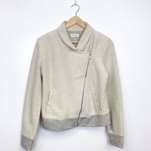 Lou and Gray Moto Style Knit Jacket, Size Large